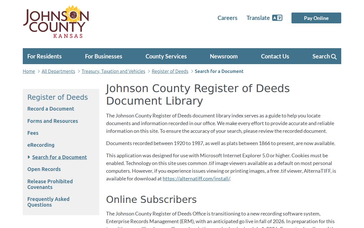 Johnson County historical deed and plat coverage for Prairie Village house research